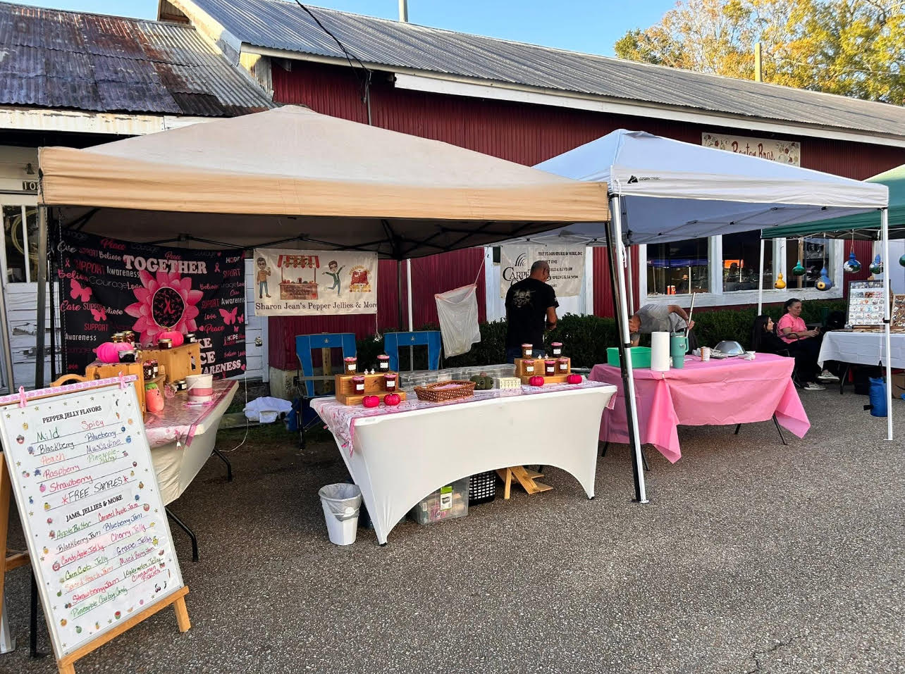 Sharon and David's stand at the Fall Fest 